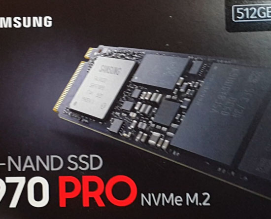 Samsung 970 Pro M.2 NVME SSD Drive