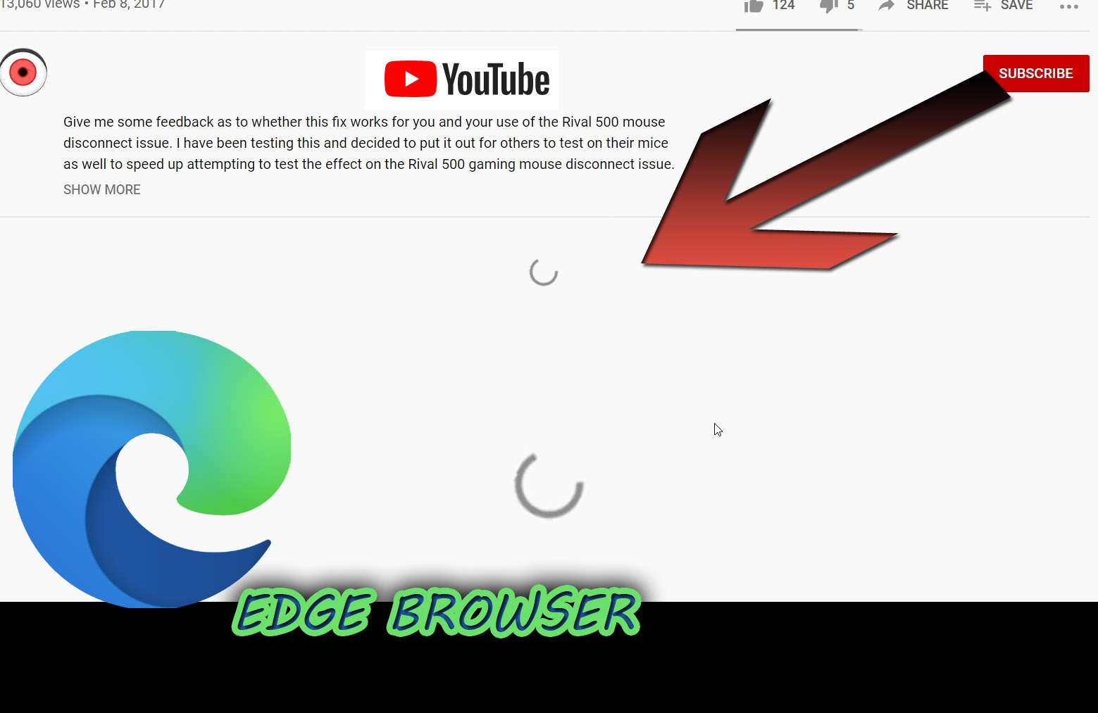 Youtube Comments Won't Load In Edge Browser